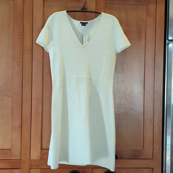 Theory | Dresses | New Theory Anderz Pull On Ivory White Dress Large Read  Description Imperfect | Poshmark